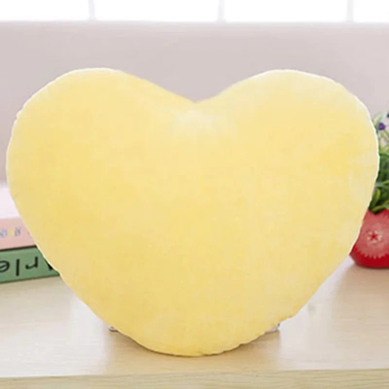 Plush Heart-Shaped Pillow