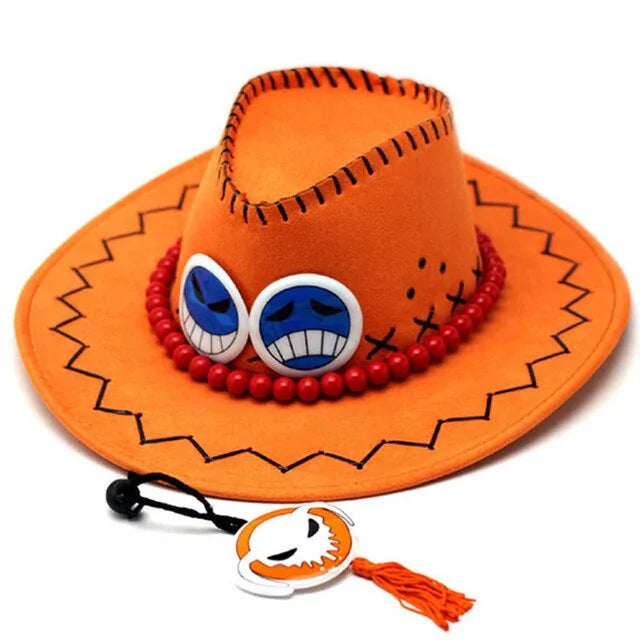 Anime D Ace Luffy Cosplay Cowboy Hat