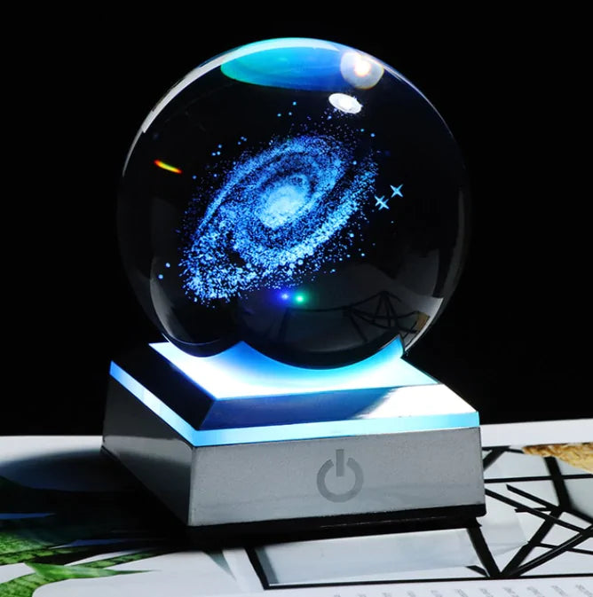 3D Galaxy Miniature Crystal Ball