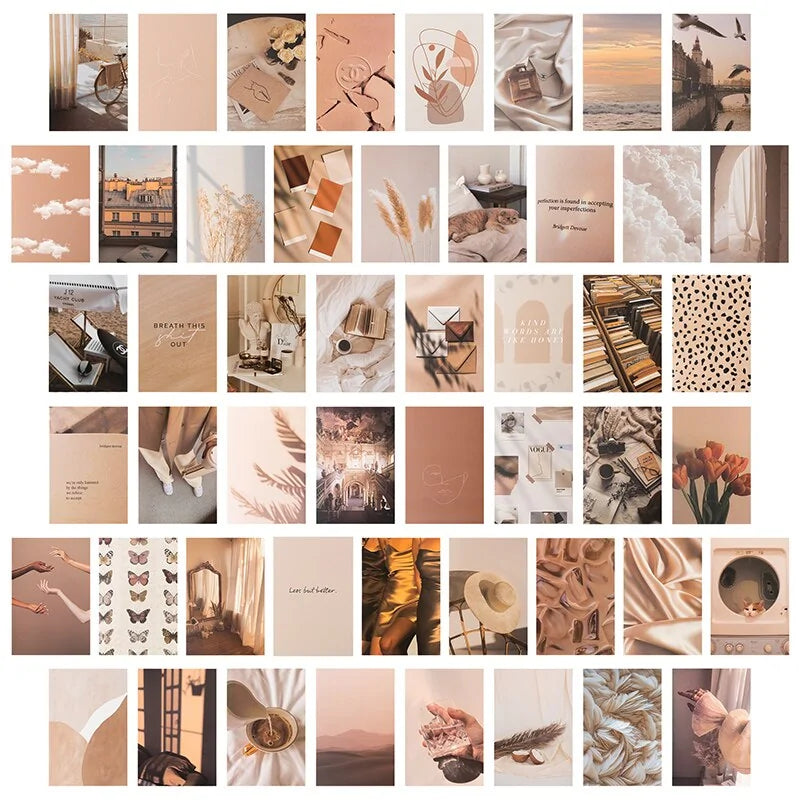 Beige Aesthetic Wall Kit