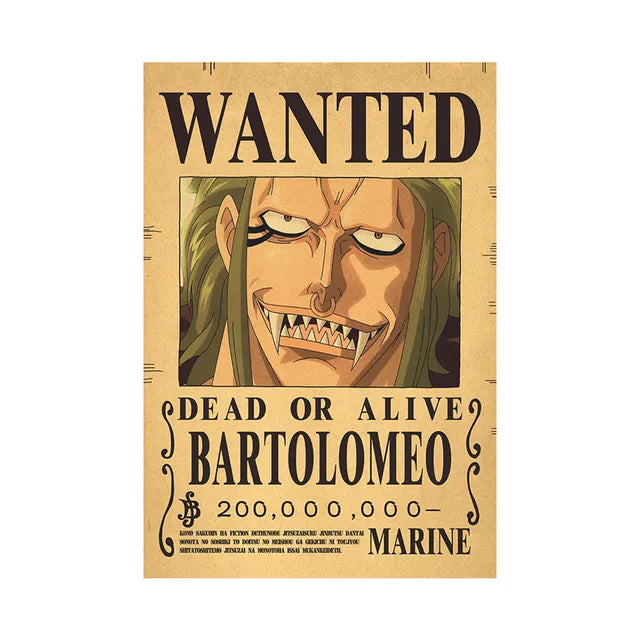 Anime Luffy Gear 5 One Pieces Bounty Wanted Posters