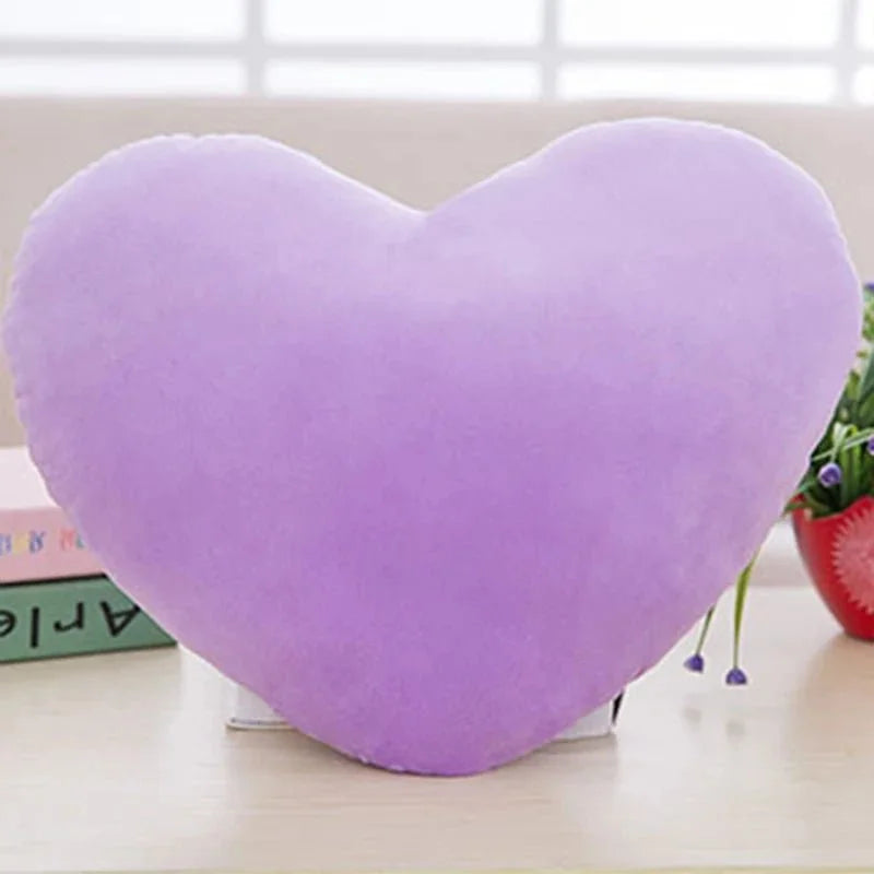 Plush Heart-Shaped Pillow