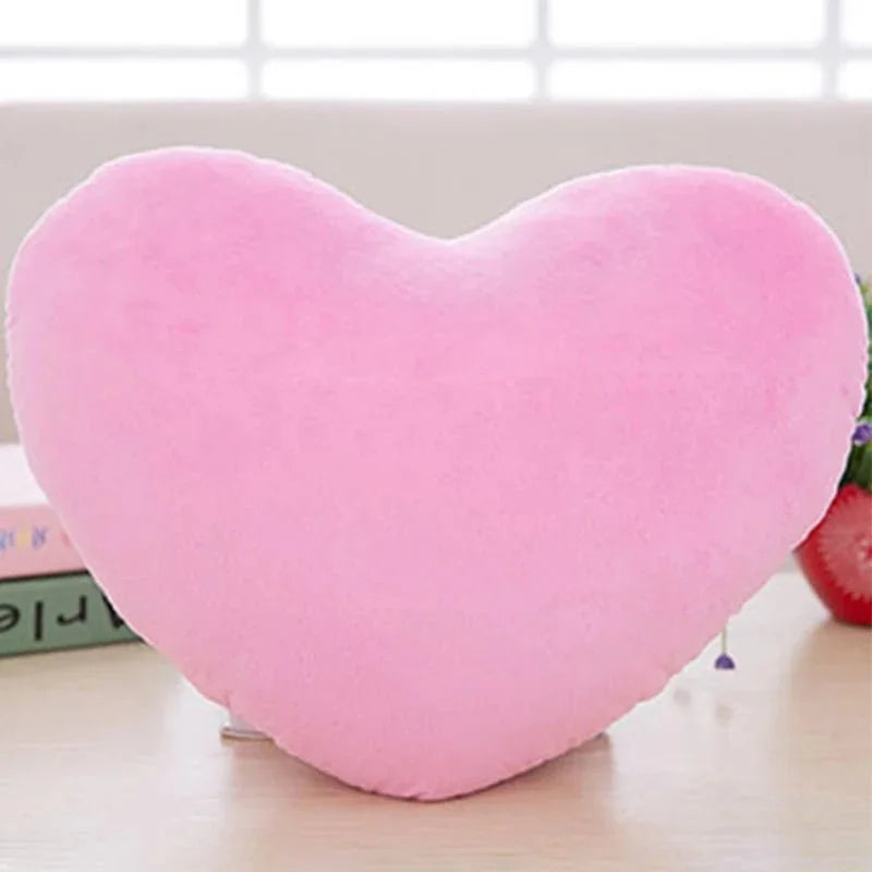 Plush Heart-Shaped Pillow