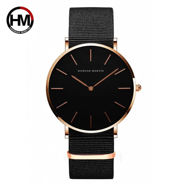 Elegant Rose Gold Leather Watch