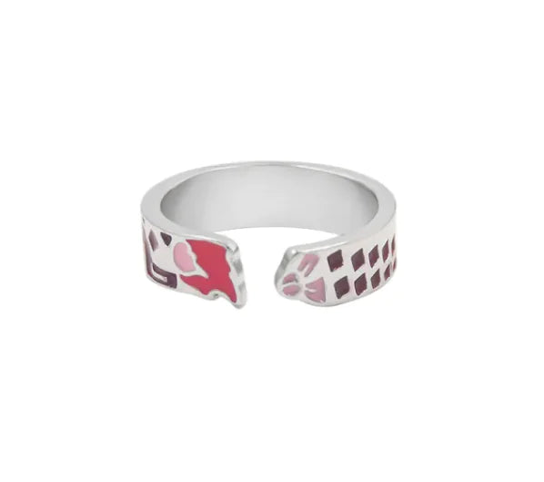 Impression Ring Anime Pattern Unisex