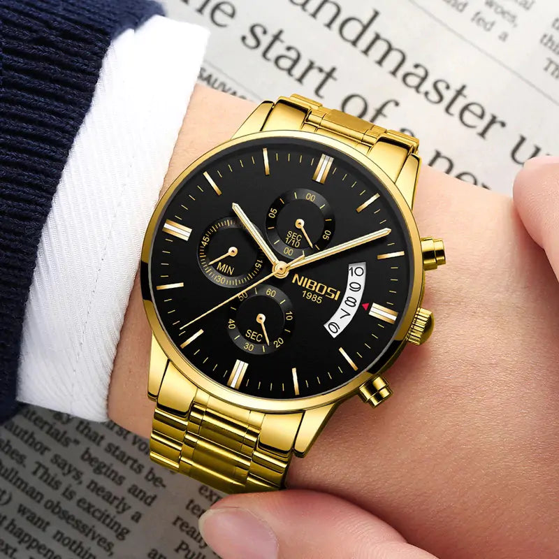 Gentlemen's Gold Timepiece