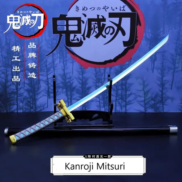 Demon Slayer 9pcs Sword Agatsuma Zenitsu Nichirin Blade Katana Sword