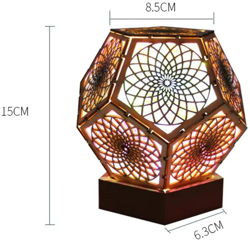 Bohemian Star LED Projection Lantern